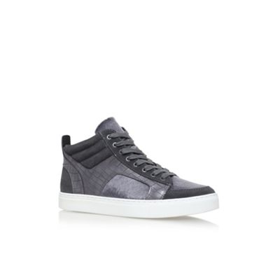 Grey 'Kurtis Hi Top' flat lace up sneakers